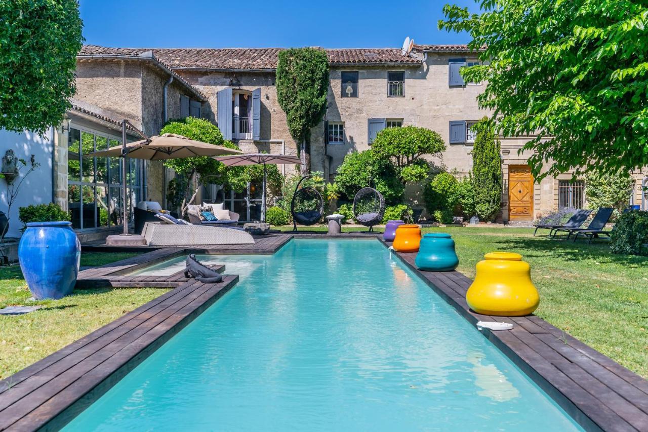 Mas Bleu Villa Sommieres Bagian luar foto