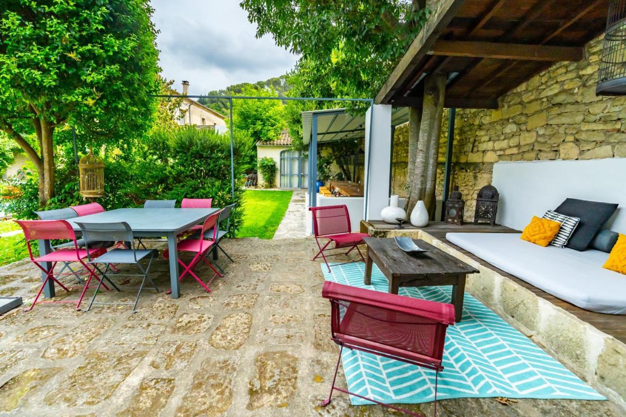 Mas Bleu Villa Sommieres Bagian luar foto