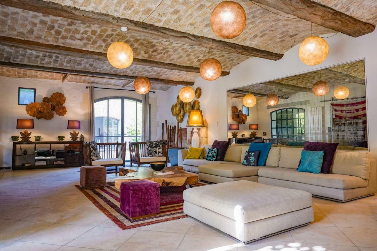 Mas Bleu Villa Sommieres Bagian luar foto