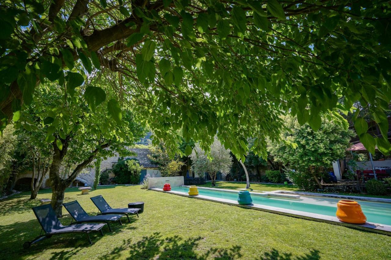 Mas Bleu Villa Sommieres Bagian luar foto