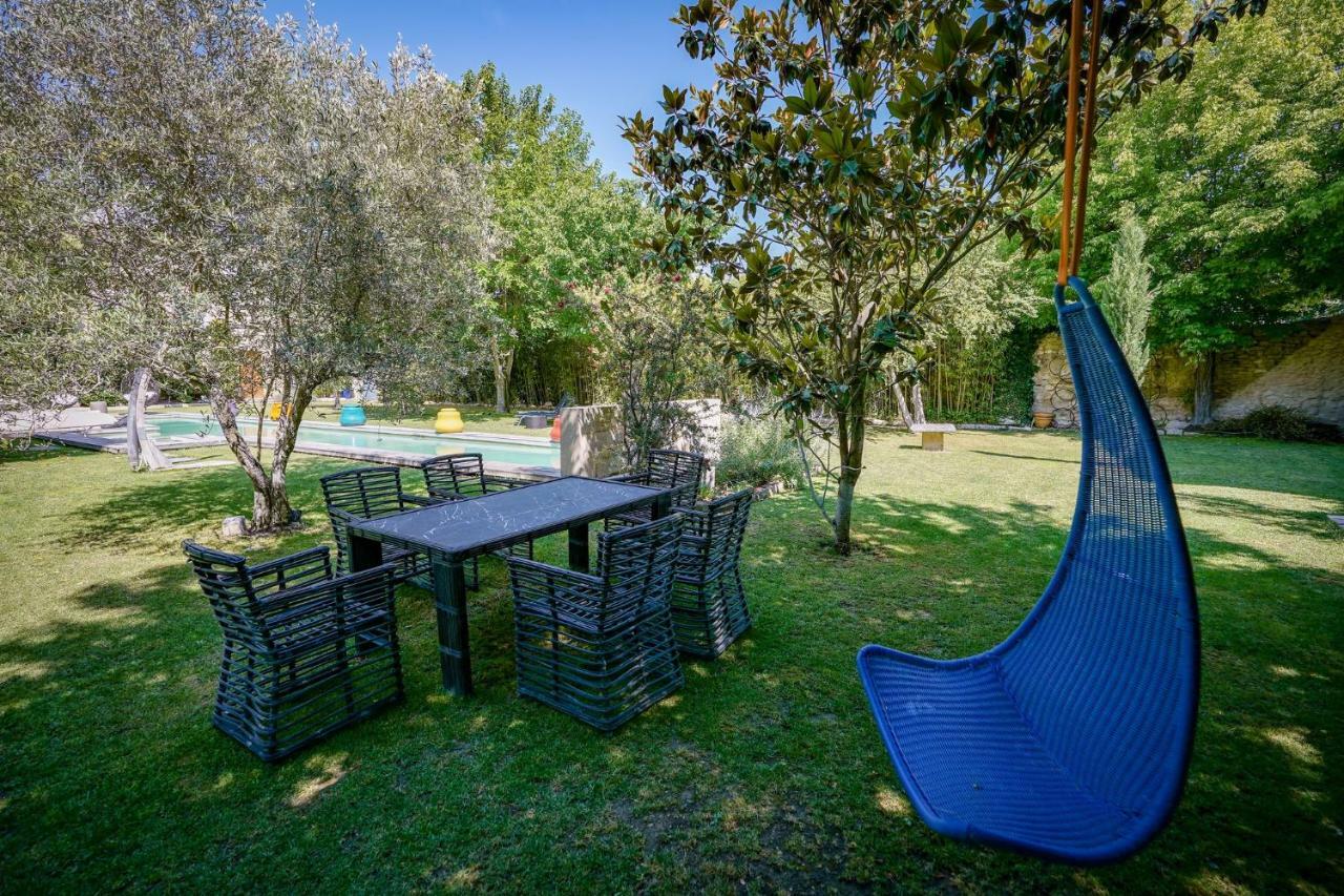 Mas Bleu Villa Sommieres Bagian luar foto